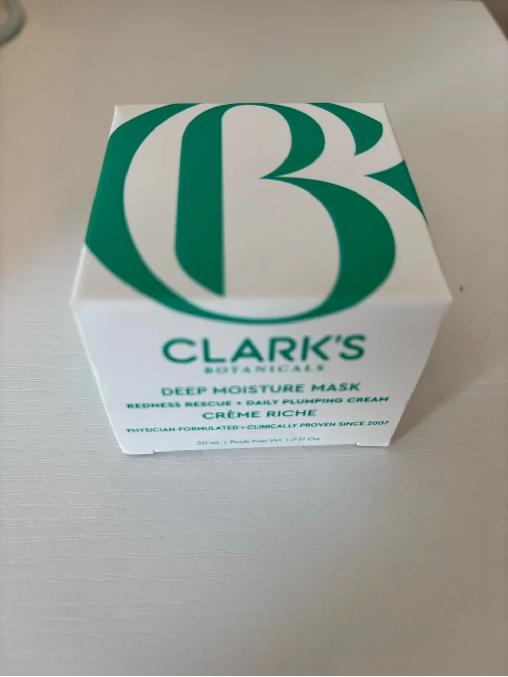 NEW IN BOX- Clark's Botanicals Deep Moisture Mask